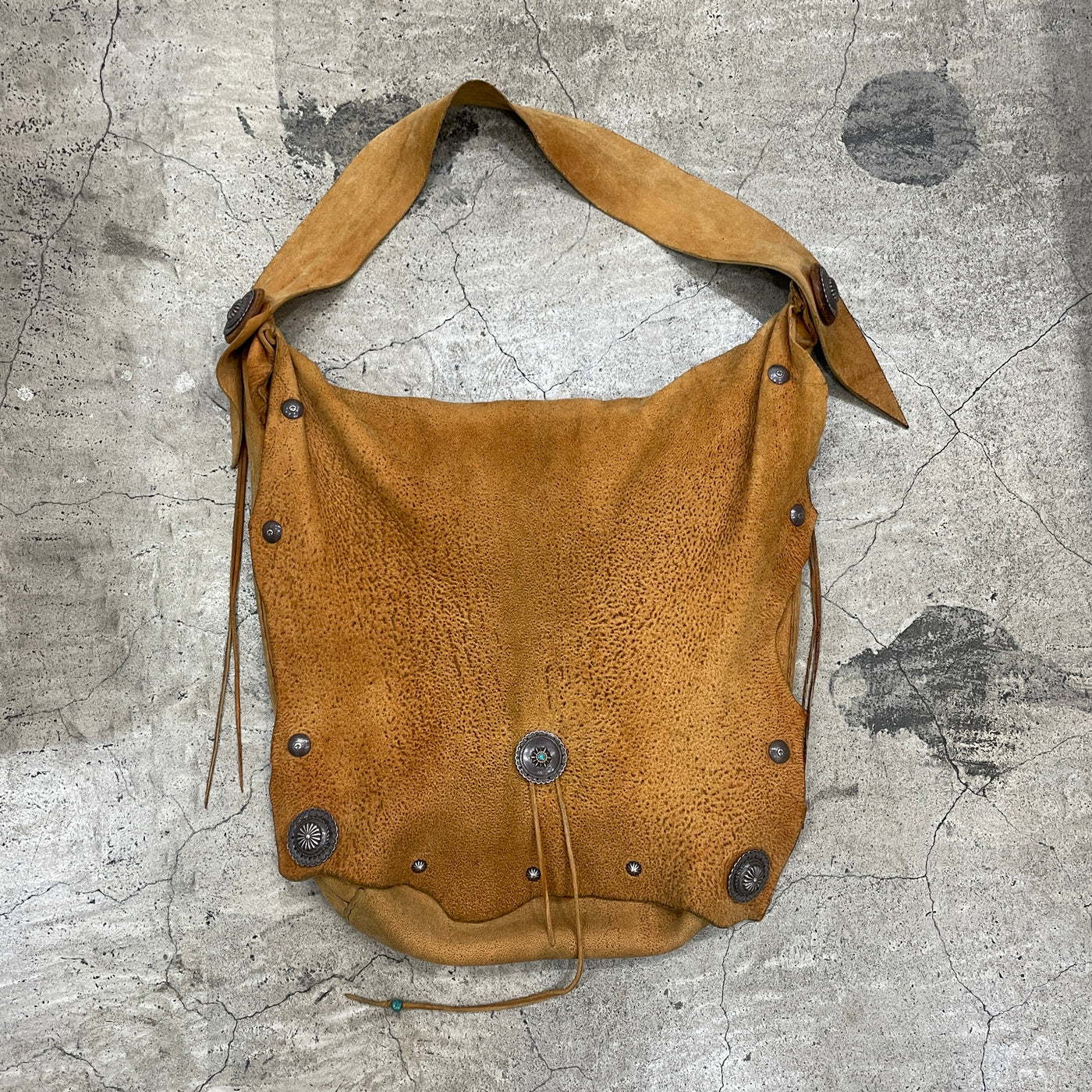 ゴローズ goro's [OLD]カスタムディアスキンバッグ(M)赤茶※内ポーチ付き※革分厚い