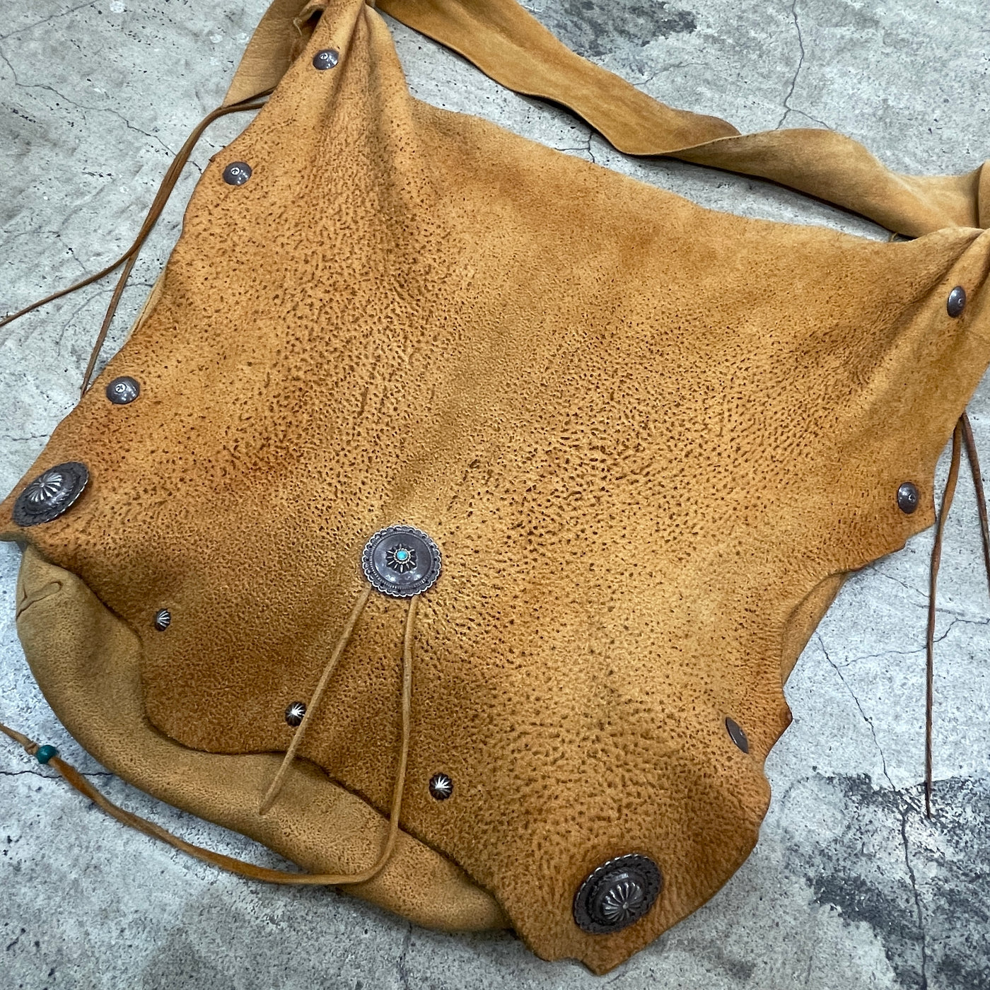 ゴローズ goro's [OLD]カスタムディアスキンバッグ(M)赤茶※内ポーチ付き※革分厚い