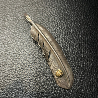 ゴローズ goro's [OLD]メタル付特大フェザー(右) ※雰囲気抜群