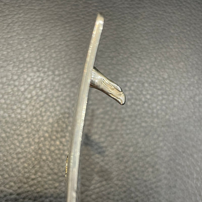 ゴローズ goro's 4cｍ可動式角バックルベルト(黒)※革新品