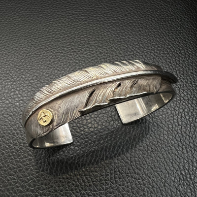 ゴローズ goro's [特注][超希少][OLD]メタル付フェザーブレス(S)※完品