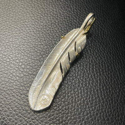 ゴローズ goro's [超希少][現行]金ツメメタル付特大フェザー(右)