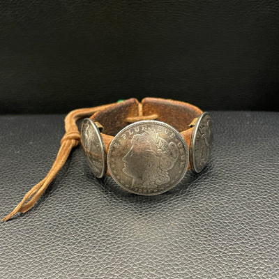 ゴローズ goro's モルガンコンチョ付ブレス(焦茶)