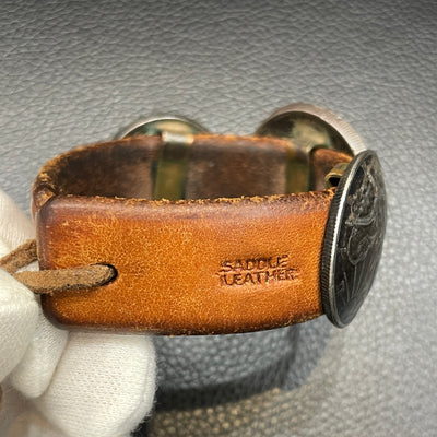 ゴローズ goro's モルガンコンチョ付ブレス(焦茶)