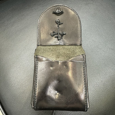 ゴローズ goro's カスタム新型二つ折り財布(黒)※コンチョマルカン