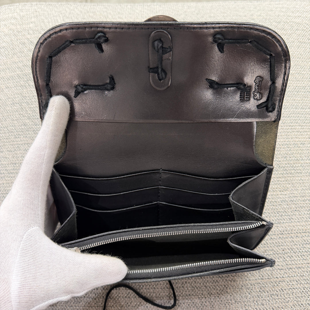 ゴローズ goro's [美品]カスタム二つ折り長財布(黒) – DELTAone