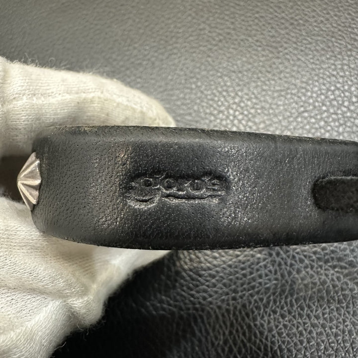 ゴローズ goro's [特別SALE]GC24付コンチョ付革ブレス（黒) – DELTAone