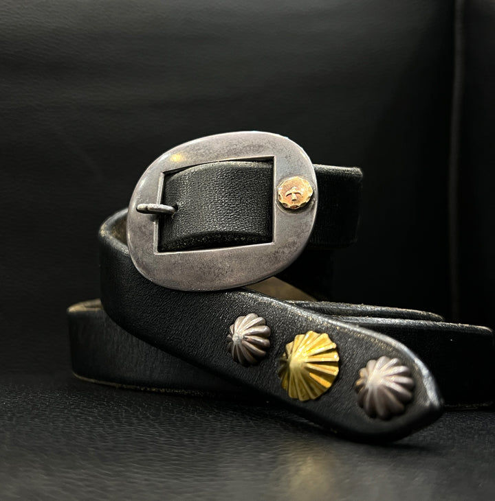 ゴローズ goro's ※超希少[現行]カスタムギャリソンベルト(黒) ※全金