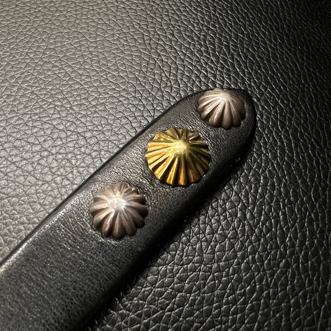 ゴローズ goro's ※超希少[現行]カスタムギャリソンベルト(黒) ※全金