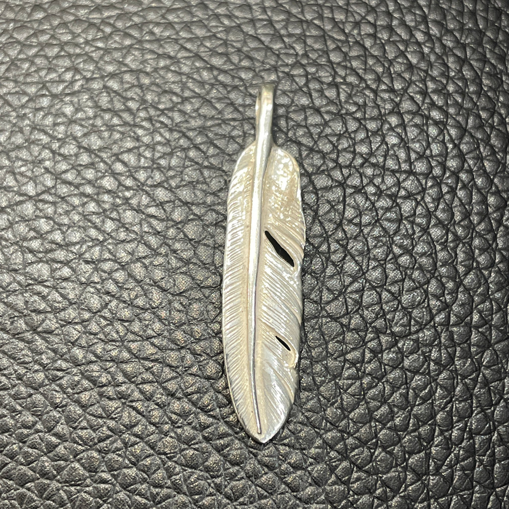 たかぱぱ 　goro's ゴローズ　大フェザー　フェザーL 左　SV ゴローズ goro's [新品]プレーン特大フェザー(左) – DELTAone