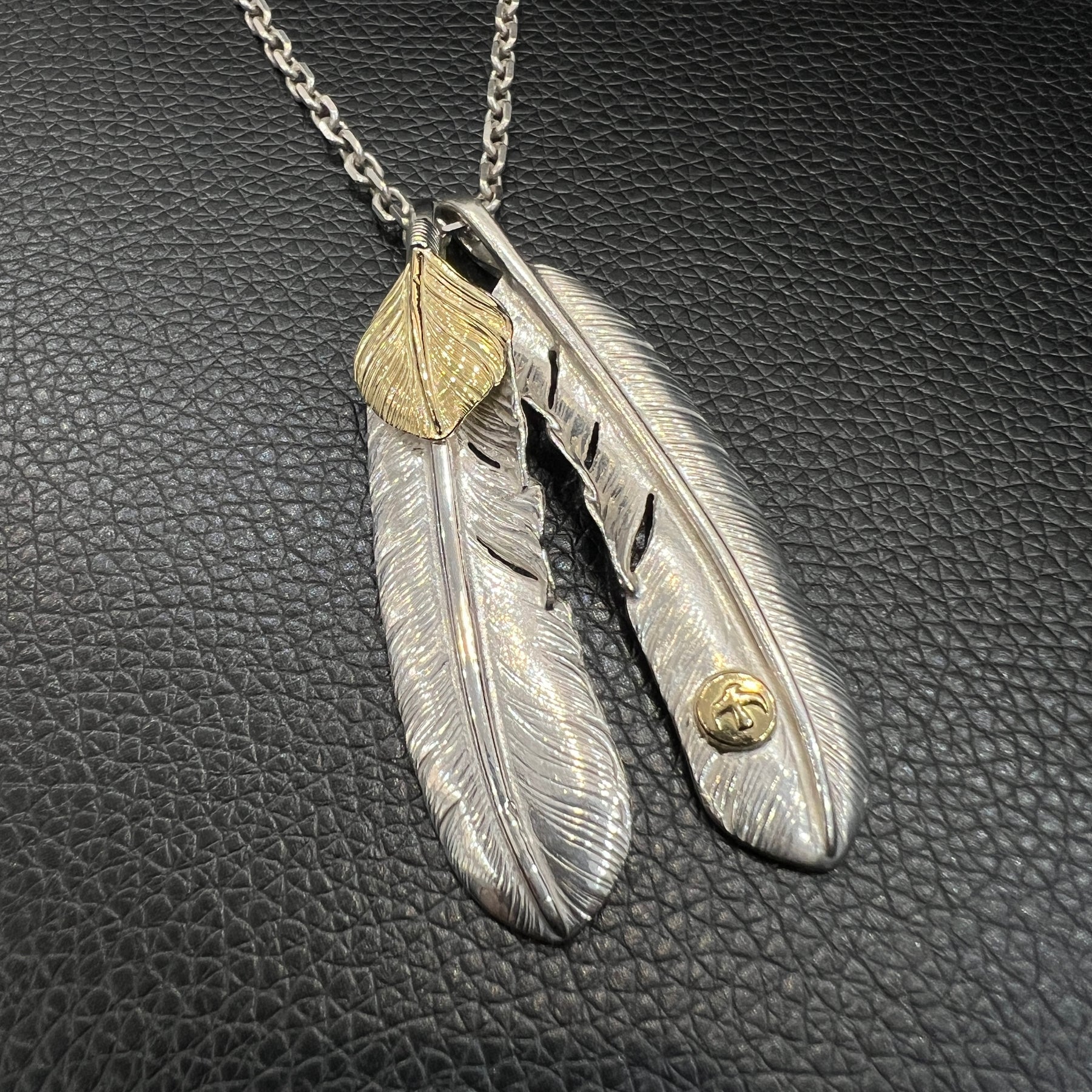FIRST-ARROW's 上金セット 美品 ゴローズ goro's [美品][現行]上金＆メタル付特大フェザーSET