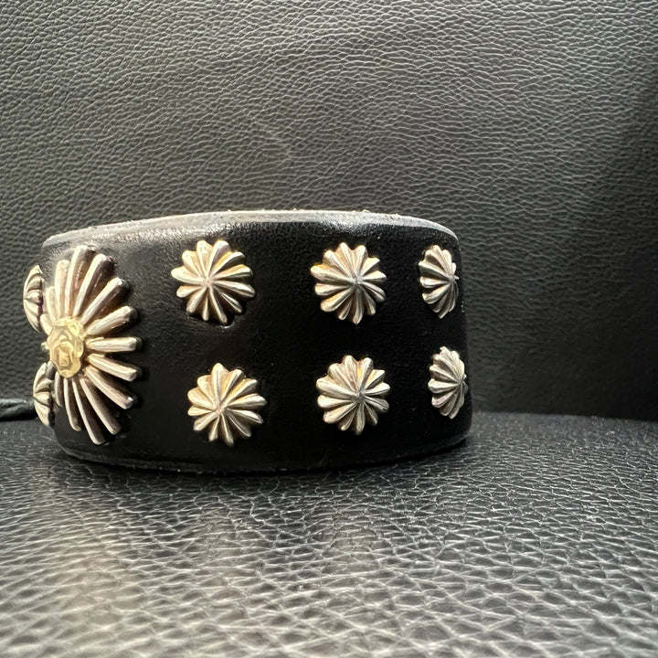 ゴローズ goro's [新品]K18付ウニコンチョ革ブレス(黒） – DELTAone