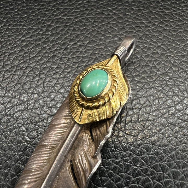 ゴローズ goro's [超希少][現行]上金金縄TQ特大フェザー(左)※グリーン