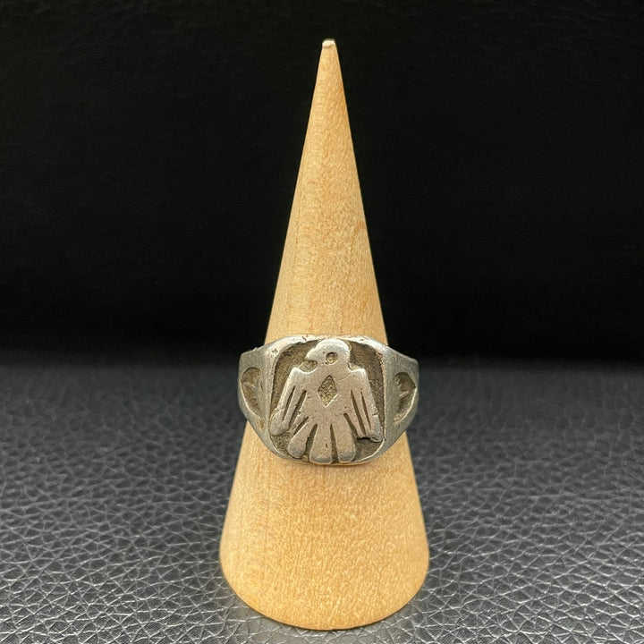 ゴローズgoro'sグラス付き印台トップ ゴローズ goro's ※特別SALE※SVイーグル付印台リング(17号