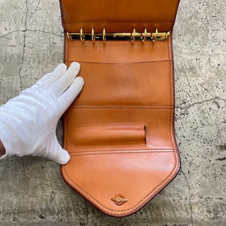 ゴローズ goro's [ほぼ新品]カスタム手帳(大)赤茶 – DELTAone