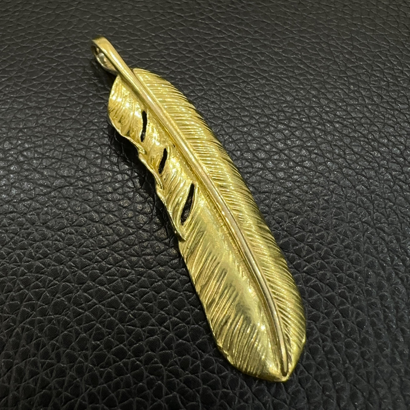 ゴローズ goro's [超希少][美品][現行]プレーン全金特大フェザー(右)