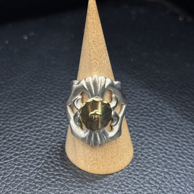 ゴローズ goro's Ｋ18大メタル付キャストリング(19号)