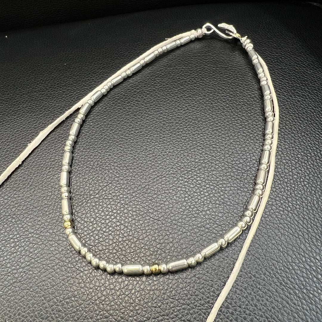 ゴローズ goro's※特別価格※ [新品保存][特注]パイプビーズ一連(M) ※金