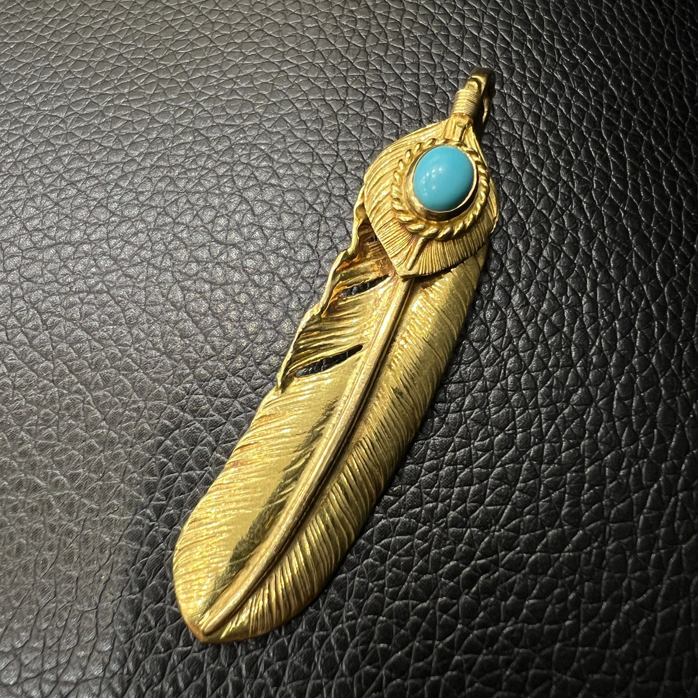 ゴローズ goro's [完品][超希少][現行]上金金縄TQ全金特大フェザー(右) ※工藤静香さん着用