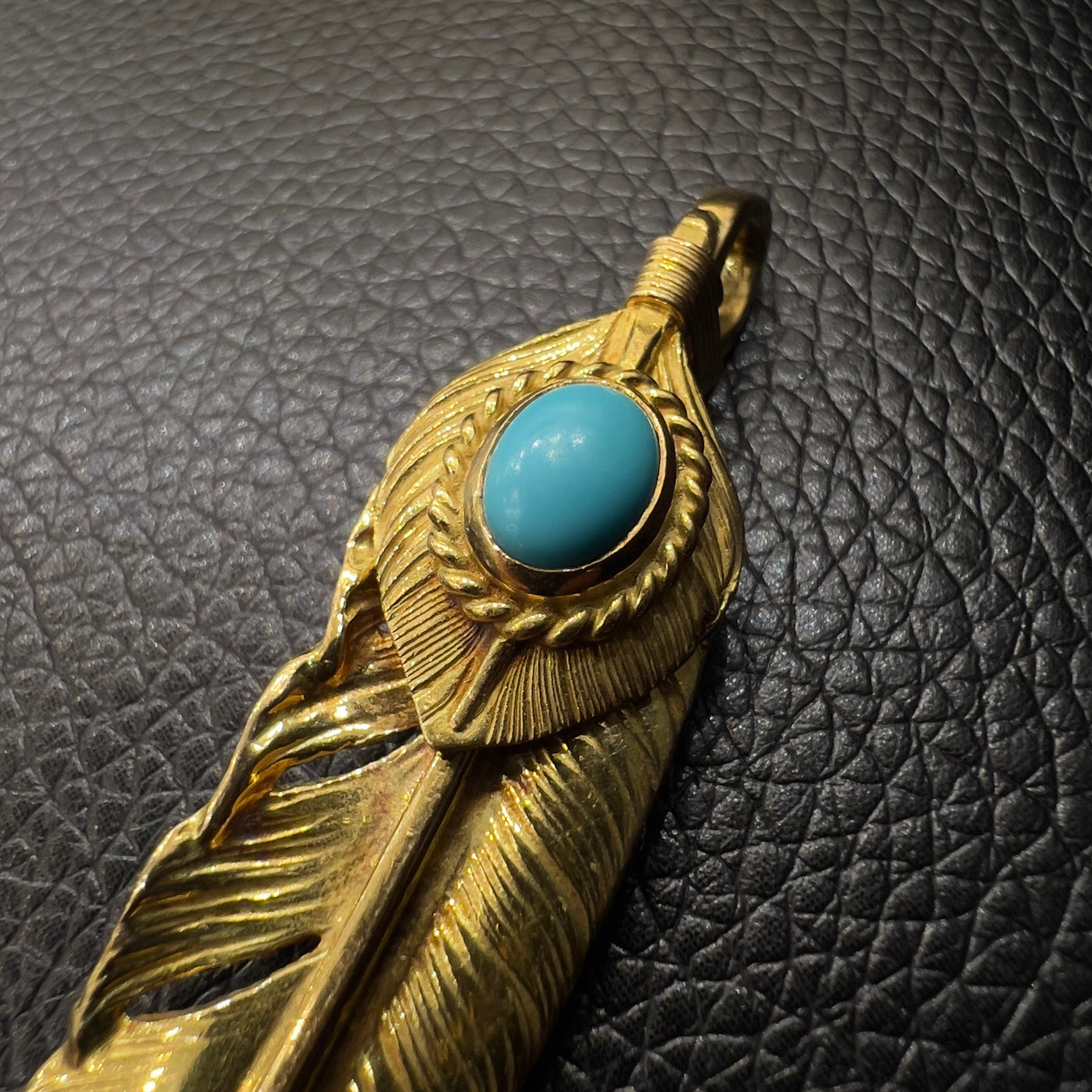 ゴローズ goro's [完品][超希少][現行]上金金縄TQ全金特大フェザー(右) ※工藤静香さん着用