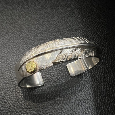 ゴローズ goro's [特注][美品]メタル付フェザーブレス(S)