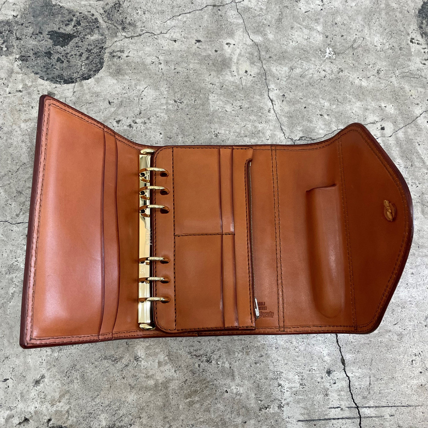 ゴローズ goro's [新品]手帳(大)赤茶